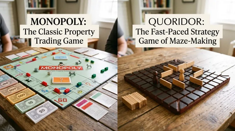 Monopoly vs Coridor: Hours of Game Night or Minutes?